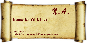 Nemoda Attila névjegykártya