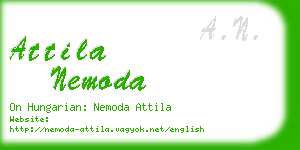 attila nemoda business card